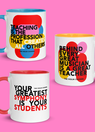 Set of 3 Music Teacher Mugs