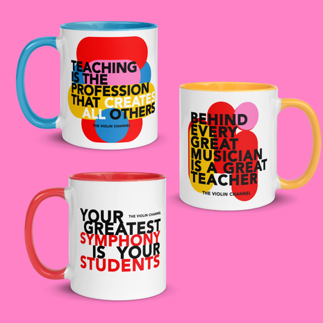 Set of 3 Music Teacher Mugs