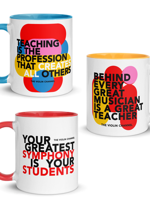 Set of 3 Music Teacher Mugs