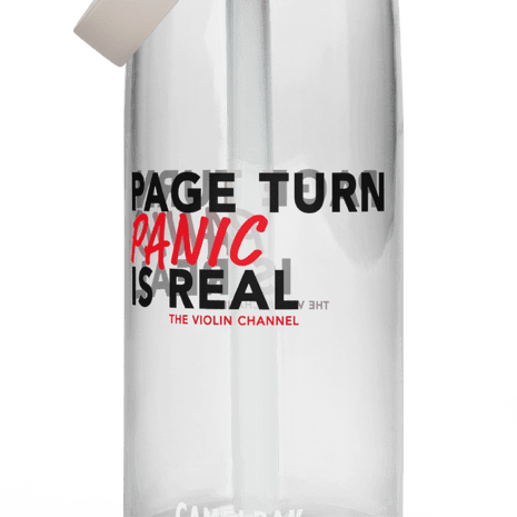 “Page Turn Panic" Classical Music Water Bottle