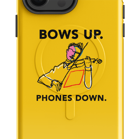 Classical Music "Bows Up. Phones Down" iPhone Case