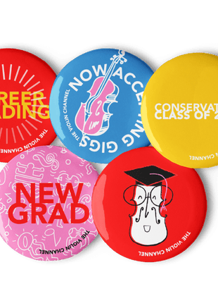 Graduation Pin Buttons Set