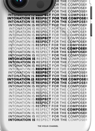 Classical Music “Intonation Is Respect for the Composer” iPhone Case