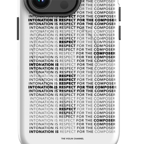 Classical Music “Intonation Is Respect for the Composer” iPhone Case