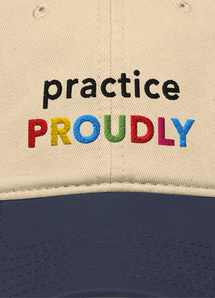 "Practice Proudly" Classical Music Queer Pride Cap