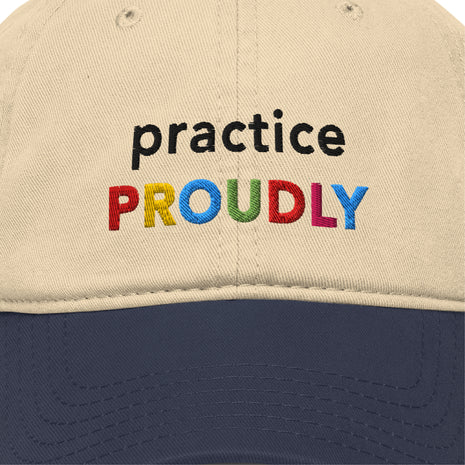 "Practice Proudly" Classical Music Queer Pride Cap