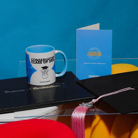 Student Graduation Gift Set — Card, Mug