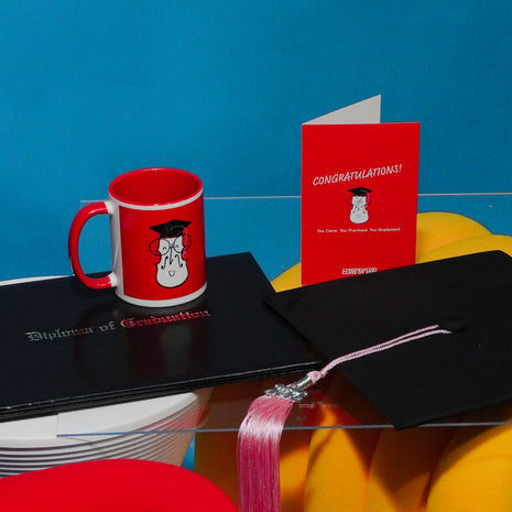 Student Graduation Gift Set — Card, Mug
