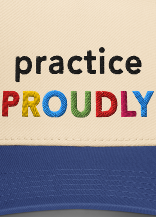 "Practice Proudly" Classical Music Queer Pride Cap